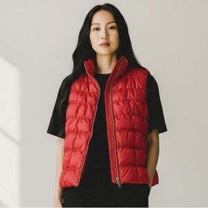 Michael Kors Down Insulated Red Puffer Vest​